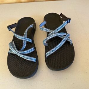 Chaco Blue and Black Sandals